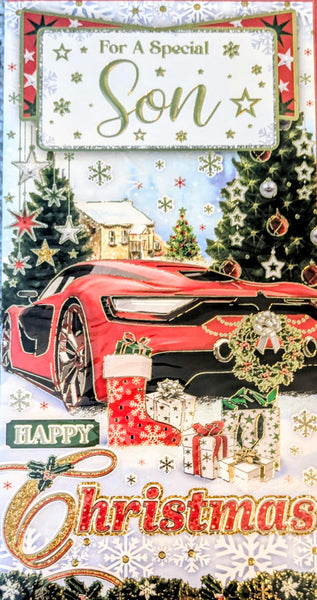 Son Christmas - Slim Red Sports Car