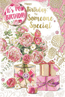 Someone Special Birthday - Badged Flowers