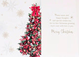 Daughter & Son In Law Christmas - Traditional Red Tree Greetings
