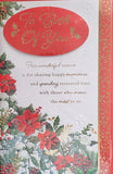 To Both Of You Christmas - Large 8 page Traditional Flowers