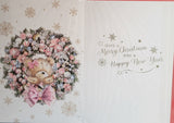 Open Christmas - Cute Bear and Wreath