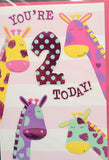 2 Girl Birthday - Giraffes