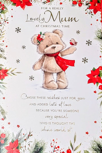 Mum Christmas - Cute Robin Words