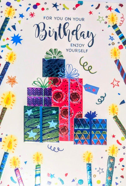 Open Male Birthday - Gifts & Candles