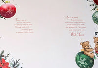 Son & Daughter In Law Christmas - Cute Bauble Words