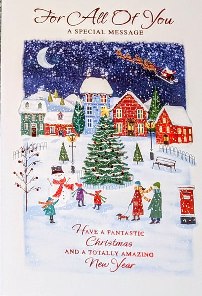 To All Of You Christmas - Traditional Snowy Scene