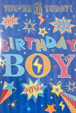 6 Boy Birthday - Blue Stars