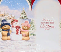 To All Of You Christmas - Slim Cute Bears With Snowman