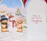 To All Of You Christmas - Slim Cute Bears With Snowman