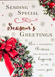 Open Christmas - Traditional Wreath Greetings