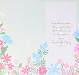 Daughter In  Law - Slim Traditional Green Flowers