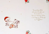 Friend Christmas - Cute Bears Red Merry