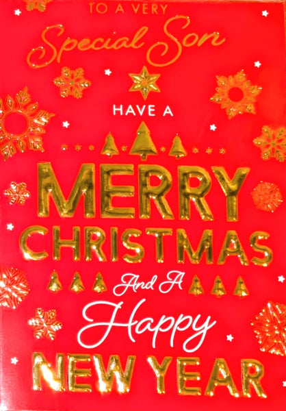 Son Christmas - Traditional Red Merry