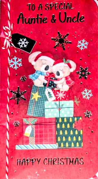 Auntie & Uncle Christmas - Slim Cute Koalas