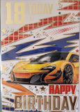 18 Birthday Male - Car yellow