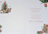 Great Granddaughter Christmas - Cute Bears With Tree