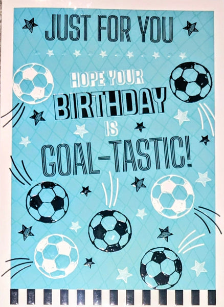 Open Male Birthday - Football Blue