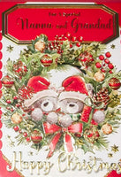Nanna & Grandad Christmas - Cute Wreath