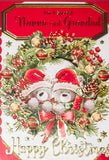 Nanna & Grandad Christmas - Cute Wreath