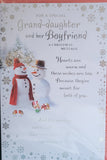 Granddaughter & Partner Christmas - Traditional Snowmen