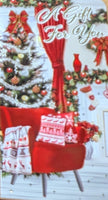 Open Christmas Money Wallet - Living Room