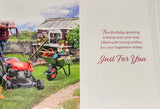 Grandad Birthday - Traditional Lawnmower