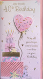 40 Birthday Female - Slim Balloons