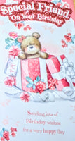 Friend Birthday - Slim Cute Bear In Gift Box