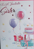 Sister Birthday - Balloons and Cake