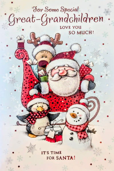 Great Grandchildren Christmas - Santa & Friends