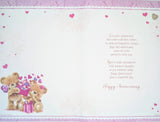 Brother & Sister In Law Anniversary - Cute Envelope & Hearts