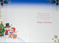 Great Grandad Christmas - Cute Bear With Snowman