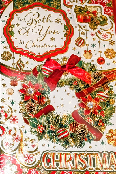 To Both Of You Christmas - Large 8 page Wreath