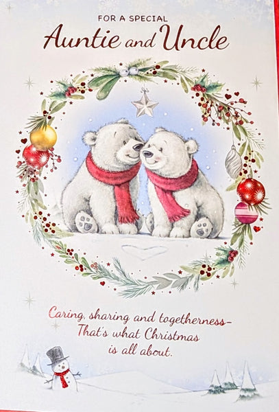 Auntie & Uncle Christmas - Cute Polar Bears