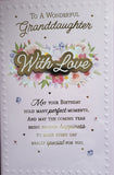 Granddaughter Birthday - Large 8 page Traditional lilac