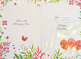 Open Birthday - Orange & Pink Balloons