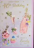 40 Birthday Female - Lilac Drink
