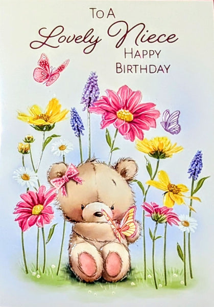 Niece Birthday - Cute Flowers Lovely
