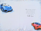 Son Birthday - Red & Blue Sports Cars