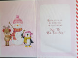 Niece Christmas - Cute Snowman Pink