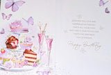 Granddaughter Birthday - Traditional Cakes & Butterflies