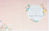Daughter Birthday - Large Traditional Envelope & Flowers