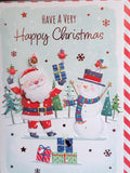 Open Christmas - Santa and Snowman