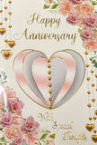 Your Anniversary - Traditional Pink & Silver Heart