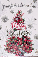 Daughter & Son In Law Christmas - Traditional Red Tree Merry