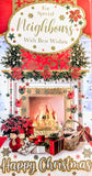 Neighbours Christmas - Slim Traditional Fireplace & Gifts
