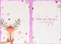 Granddaughter Christmas - Cute Pink Deer