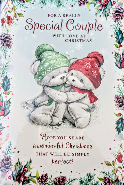 Special Couple Christmas - Cute Bears In Hats