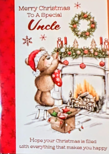 Uncle Christmas - Cute Bear Hanging Stockings