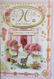 90 Birthday Female - Traditional Bench